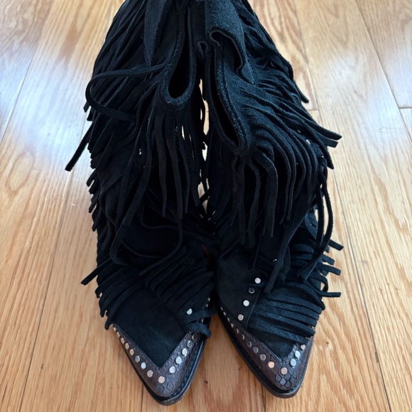 Zoltaire and Zadig Carla Plus Fringed Western Boot - Picture 6 of 6